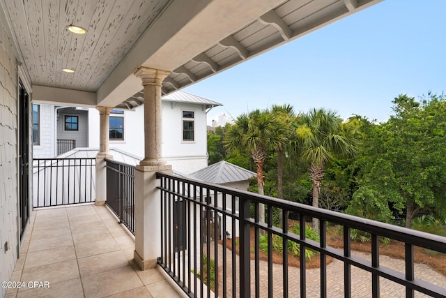 view of balcony