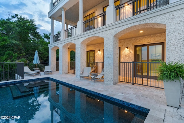 view of pool with a patio area