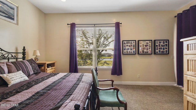 bedroom with carpet flooring