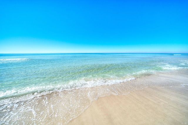 property view of water with a view of the beach