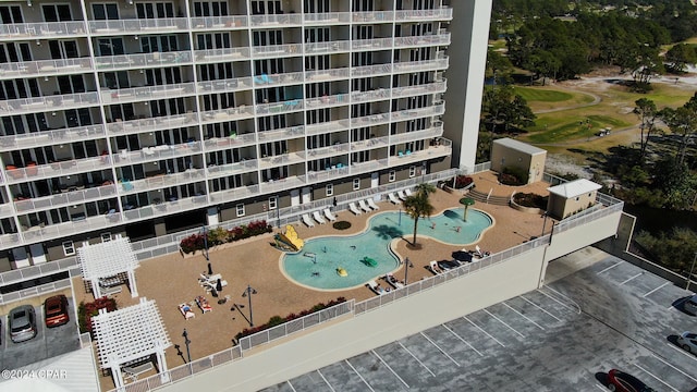 exterior space featuring a community pool