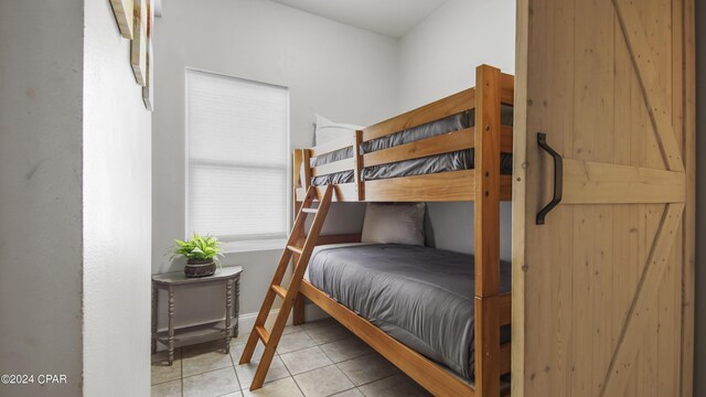 view of tiled bedroom