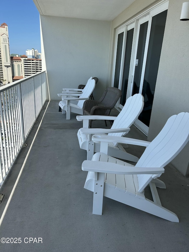view of balcony