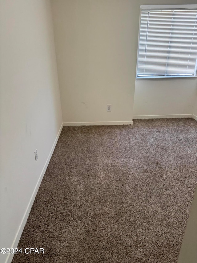 empty room featuring carpet flooring