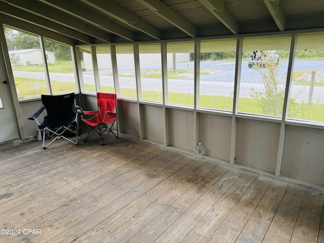 view of sunroom