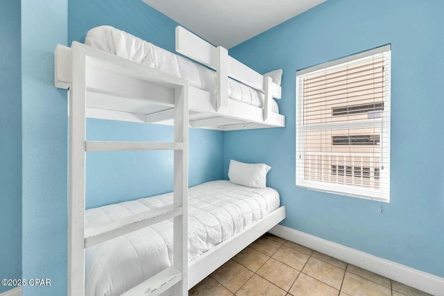 view of tiled bedroom