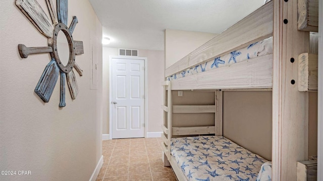 view of tiled bedroom