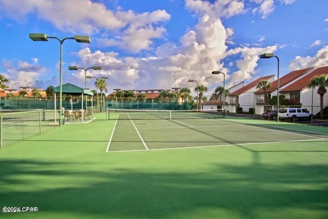 view of tennis court