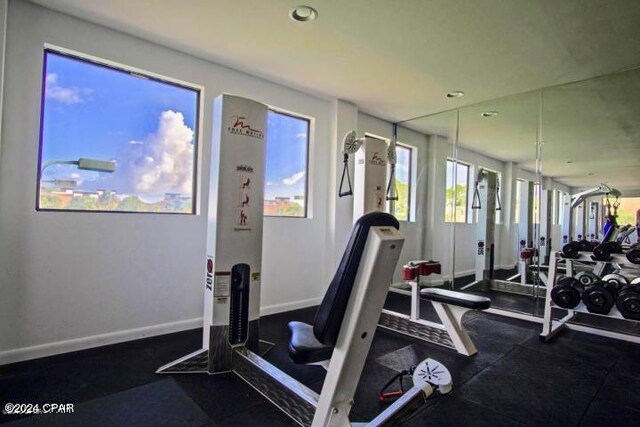 view of exercise room