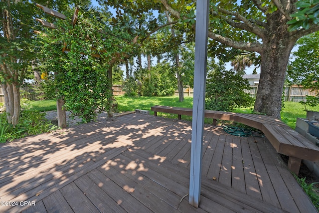 view of wooden terrace