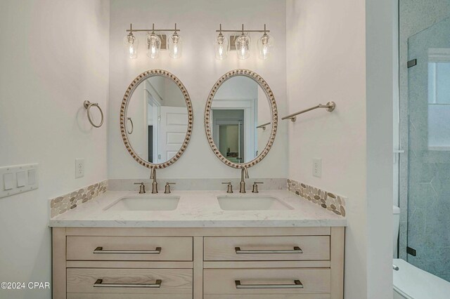 bathroom featuring vanity