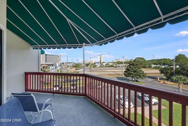 view of balcony