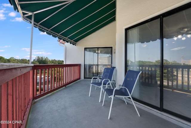 view of balcony