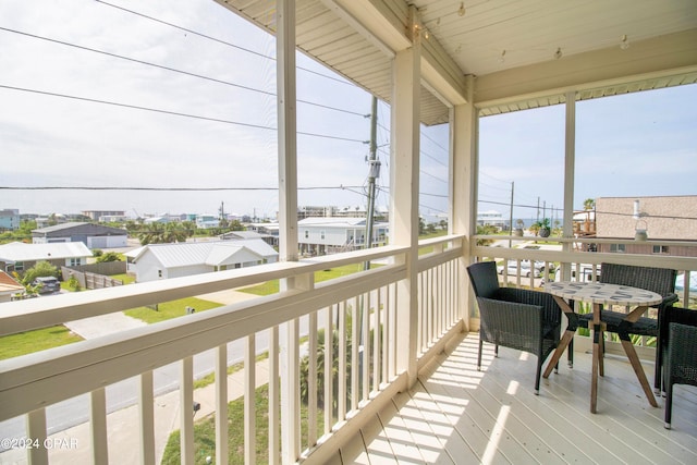 view of balcony