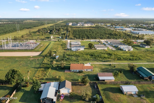 drone / aerial view featuring a rural view