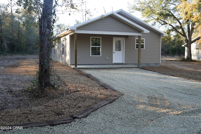 view of bungalow-style home