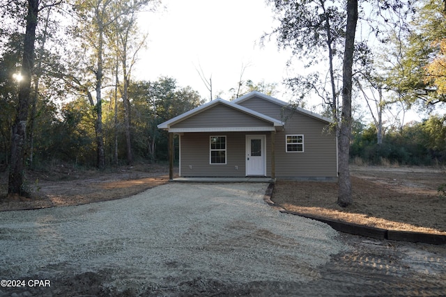 view of front of property