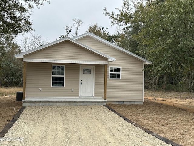 view of bungalow-style home