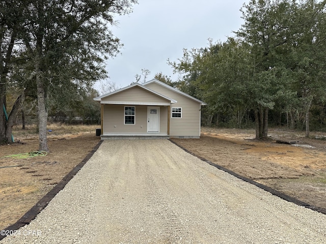 view of front of property with a porch