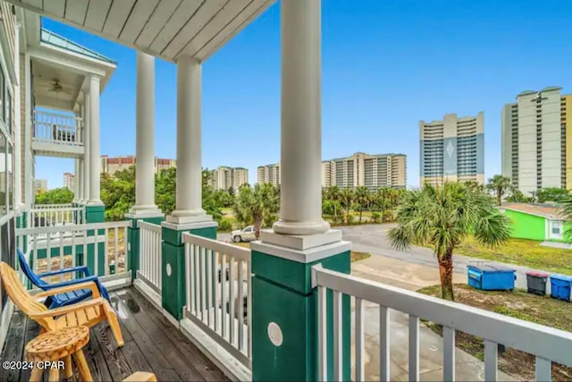 view of balcony