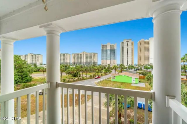 view of balcony