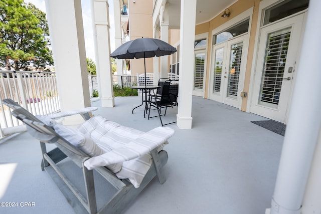 view of patio / terrace with french doors