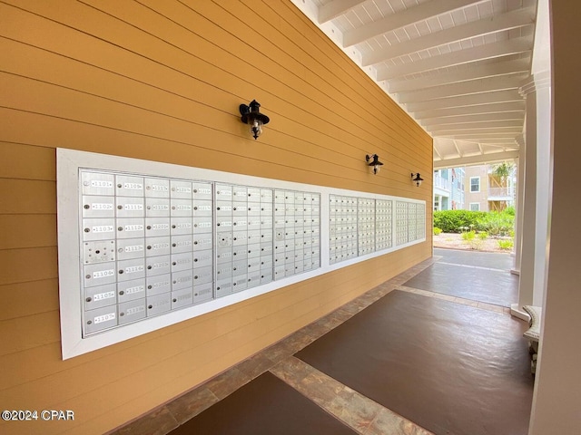 view of community featuring a mail area