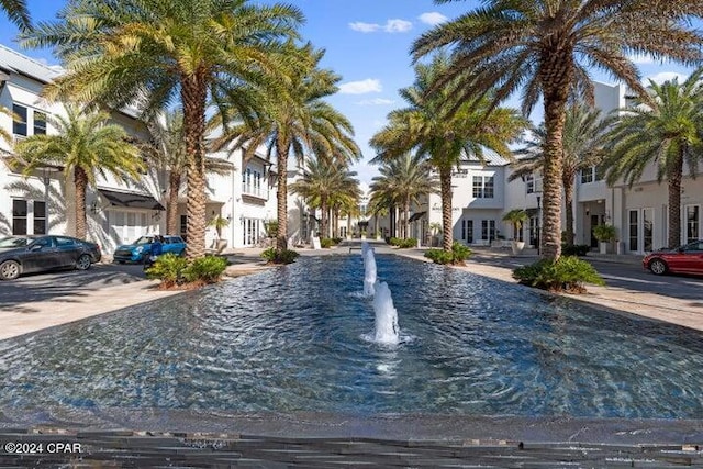 view of pool featuring a residential view