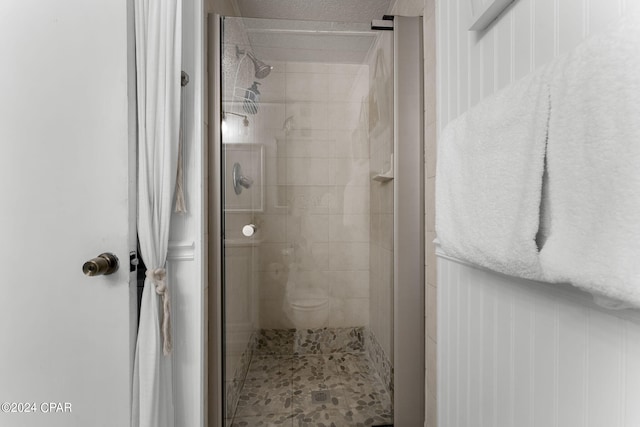 bathroom with an enclosed shower