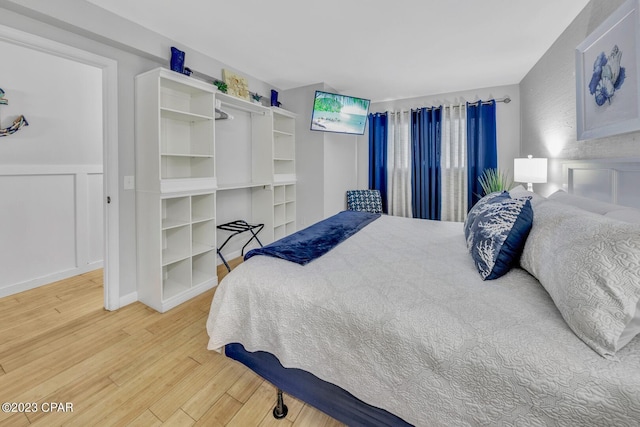 bedroom featuring hardwood / wood-style floors