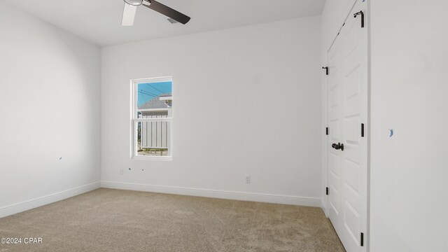 view of carpeted empty room