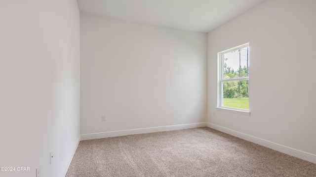 view of carpeted empty room