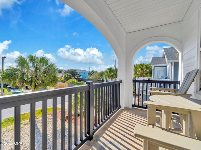 view of balcony