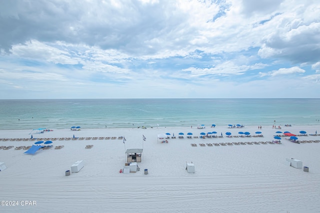 water view featuring a beach view