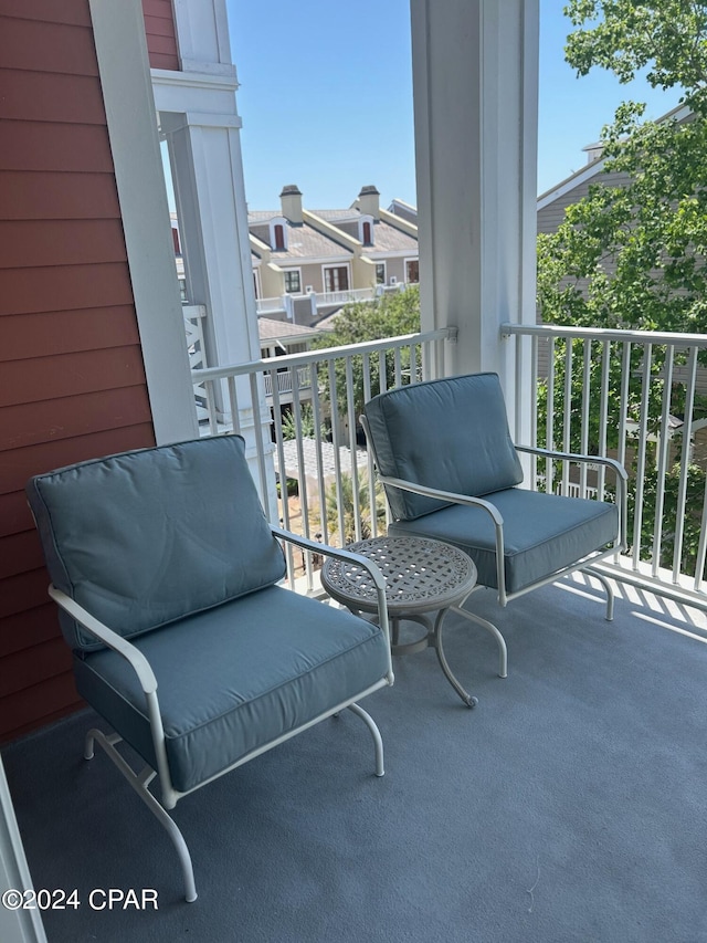 view of balcony