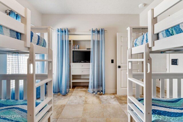 view of tiled bedroom