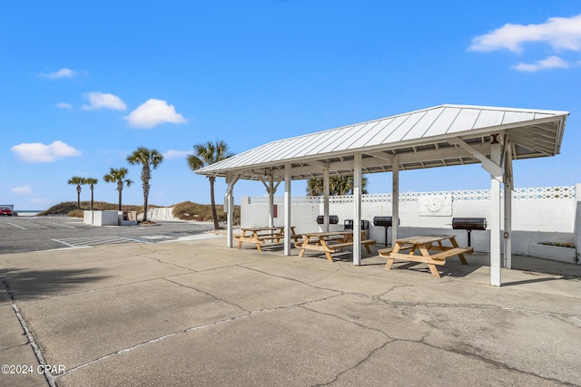 view of home's community featuring a patio and a gazebo