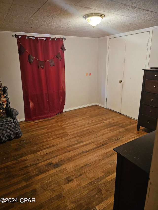 bedroom featuring wood-type flooring