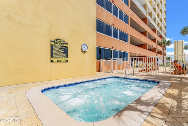 view of pool with a patio