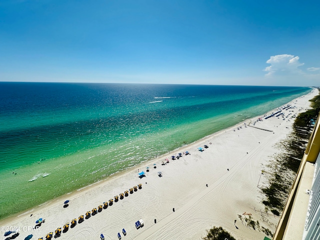 water view featuring a view of the beach