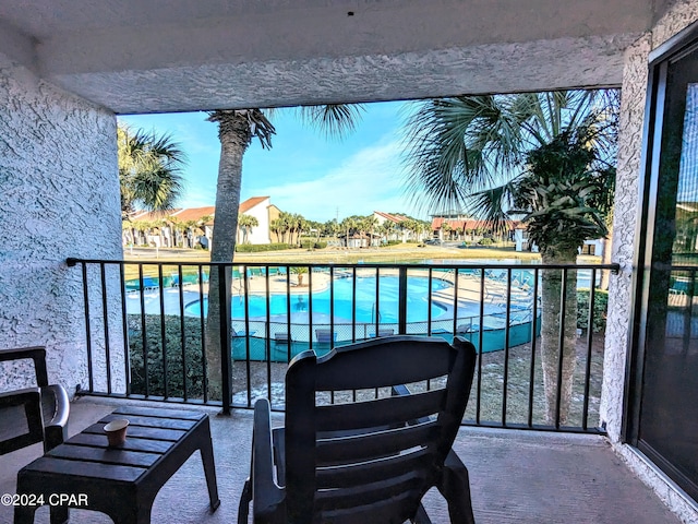 view of balcony