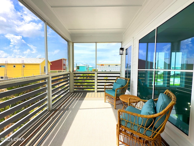 view of sunroom / solarium