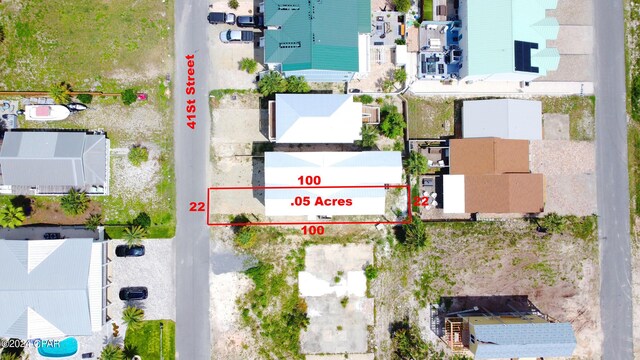 bird's eye view with a residential view