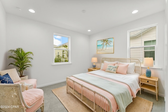 bedroom featuring carpet flooring