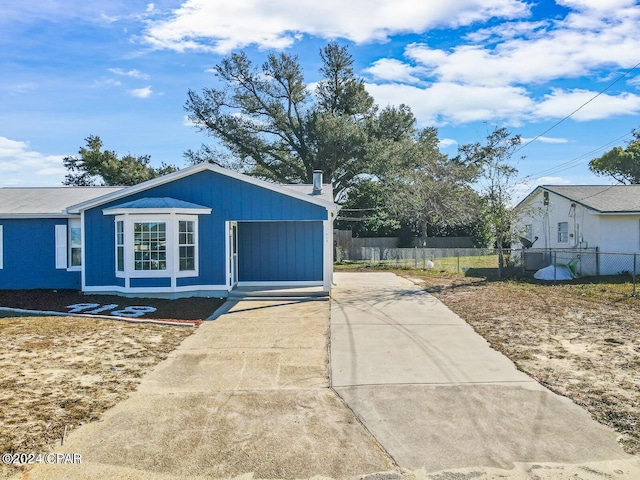 exterior space featuring a garage