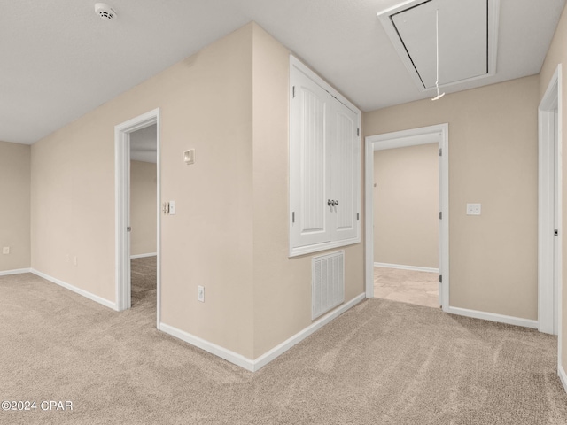 interior space with light colored carpet