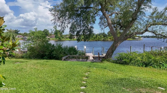 view of water feature