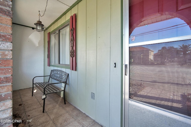 entrance to property with a porch