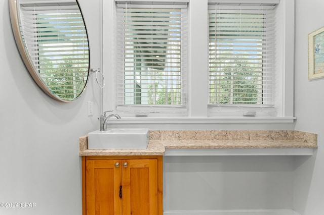 bathroom featuring vanity