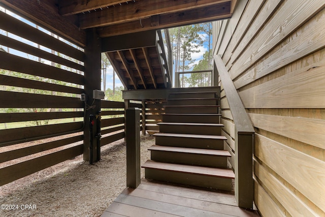 view of staircase